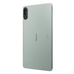 Blackview tablični računalnik v zeleni barvi, prikazan z zadnje strani pod rahlim kotom.