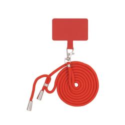 Vrvica za telefon Chameleon - Univerzalna (Neon) - rdeča