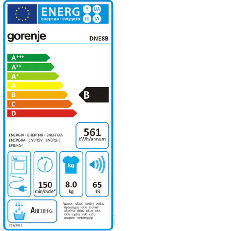 Sušilni stroj Gorenje DNE8B-6