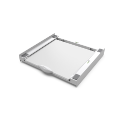 Vezni člen z izvlečeno gladko polico in ročajem, bel