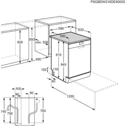 Pomivalni stroj Electrolux ESA47200SX, inverter, inox