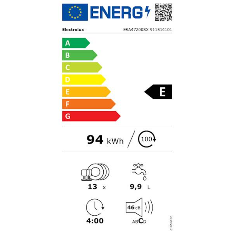 Pomivalni stroj Electrolux ESA47200SX, inverter, inox