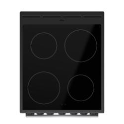 Steklokeramična kuhalna plošča električnega štedilnika Gorenje GEC5B60SG s štirimi kuhalnimi območji.