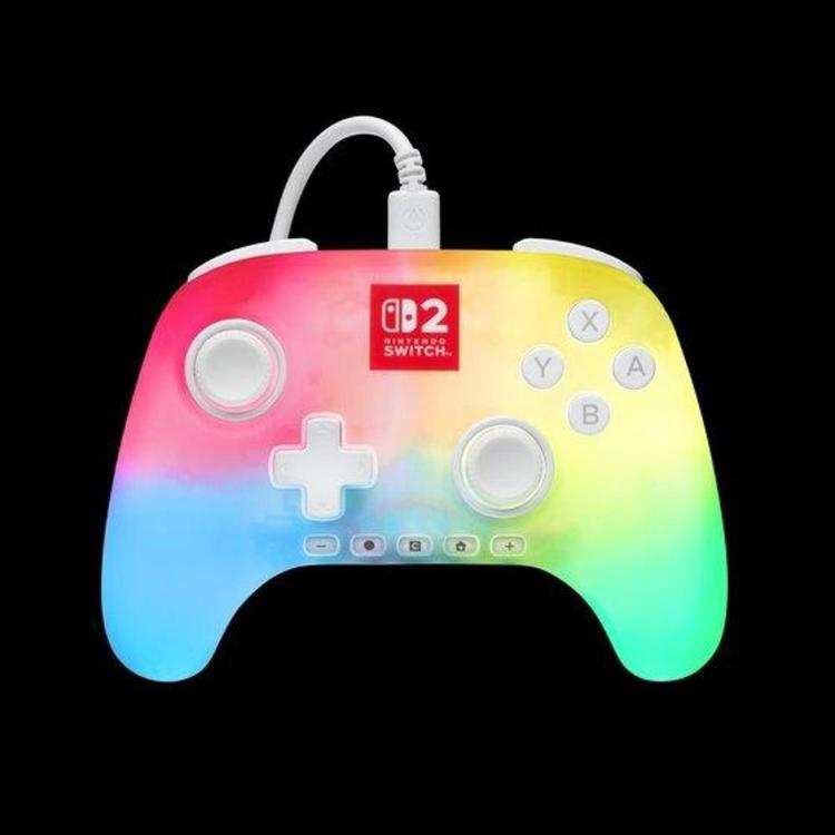 Žični kontroler PowerA Advantage za Nintendo Switch 2 z osvetlitvijo Lumectra