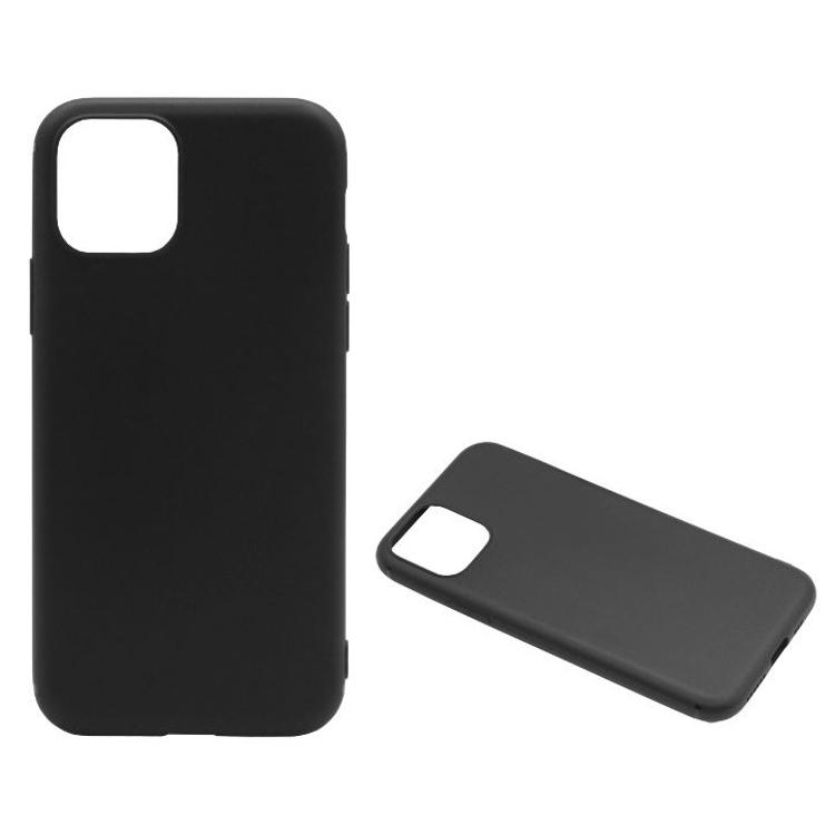 Apple iPhone 11 Pro, gumiran ovitek (TPU), črn matt_1