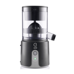 Sprednji pogled na ožemalnik s prozornim zgornjim delom in prikazanim stožcem.