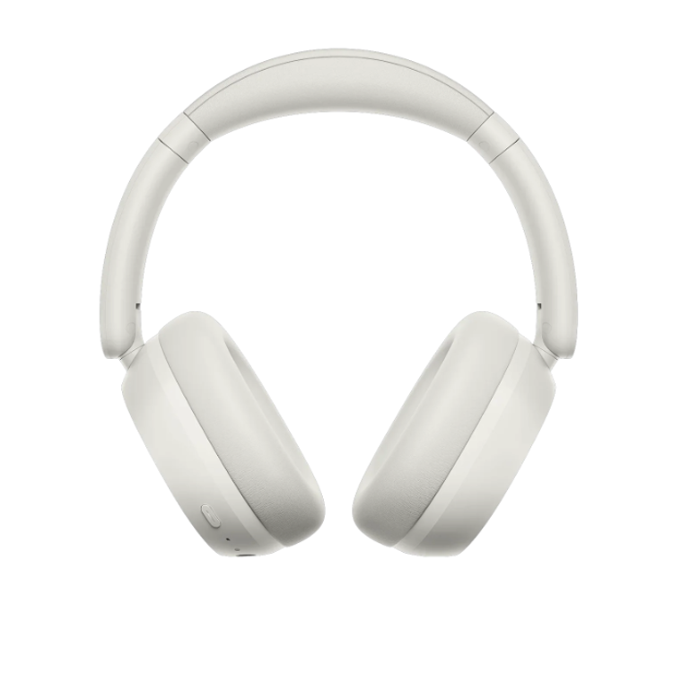 Redmi over‑ear slušalke, bele, sprednji pogled, simetrična oblika, oblazinjen naglavni lok.