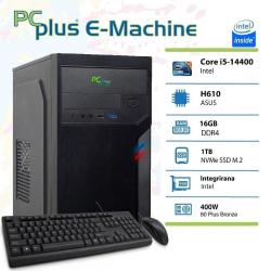 Namizni računalnik PCPLUS E-machine i5-14400 16GB 1TB NVMe SSD