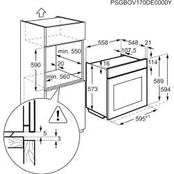 Vgradna pečica Electrolux EOD6P77WX, piroliza