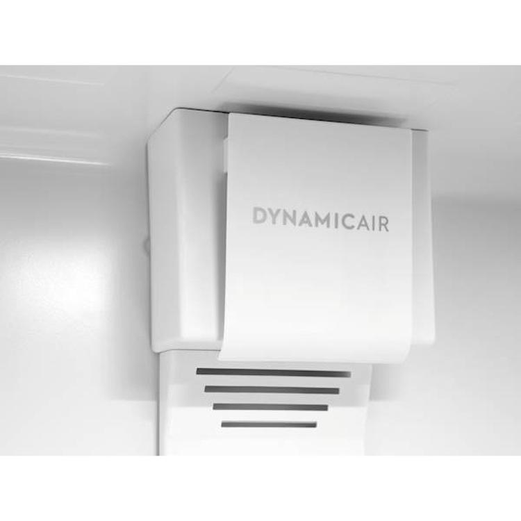 Notranji sistem DynamicAir v hladilniku za enakomerno kroženje hladnega zraka.