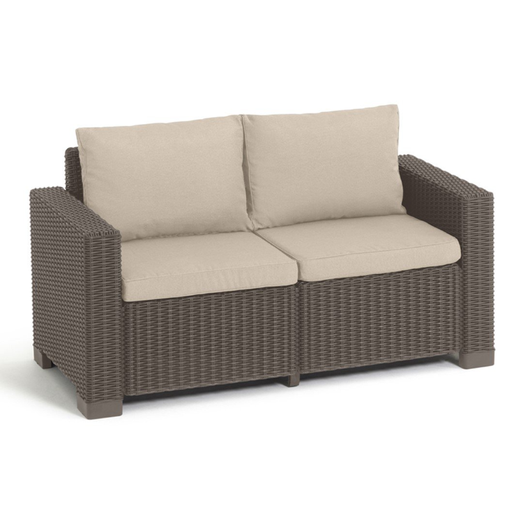 Vrtna garnitura Keter California sofa, rjava