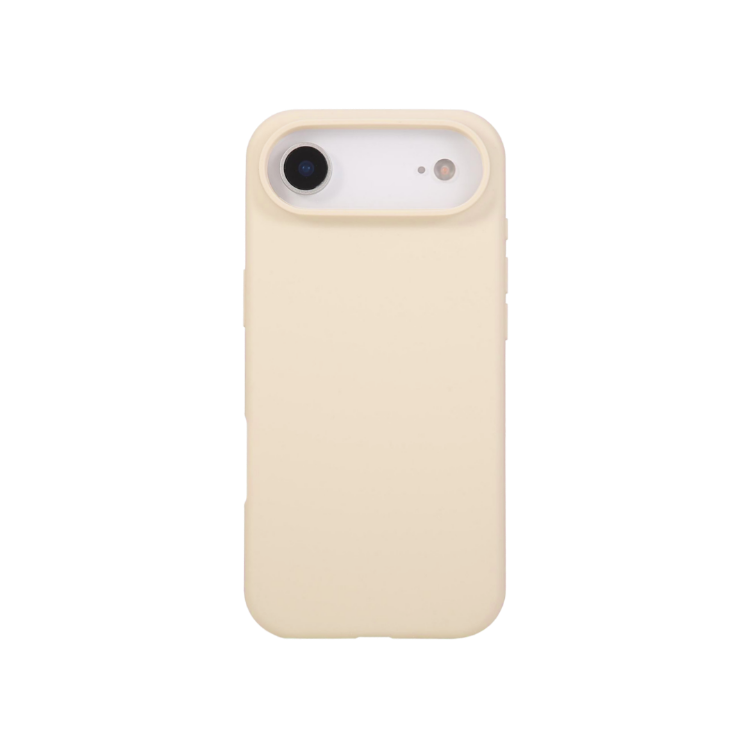 Silikonski krem ovitek za Apple iPhone Air z mehkim (soft touch) zaključkom in natančnim izrezom za kamero 