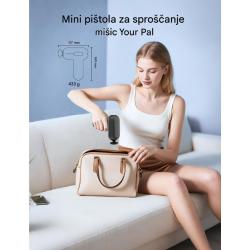 Masažna mini pištola TAOTRONICS, črna
