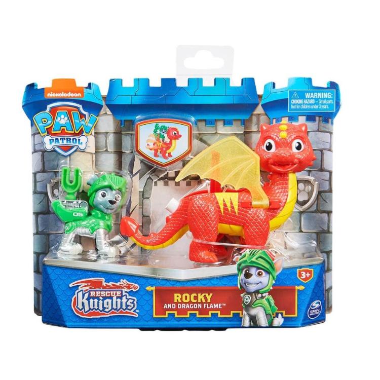 Figura Paw Patrol Knight in zmaj Rocky