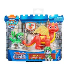 Figura Paw Patrol Knight in zmaj Rocky