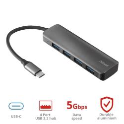 TRUST HUB HALYX USB-C 4 USB 3.2_1