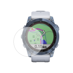  V ospredju je prozorno zaščitno steklo nameščeno na pametni uri Garmin Fenix 7X, blagovna znamka: Chameleon.