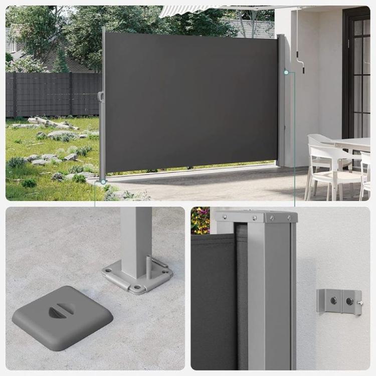 Stranski senčnik SONGMICS GSA589G01, 180 x 450 cm, antracit