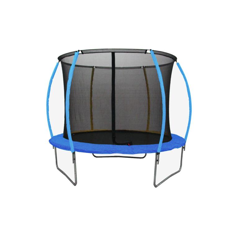 Trampolin LEGONI SPACE z zaščitno mrežo 305 cm, moder