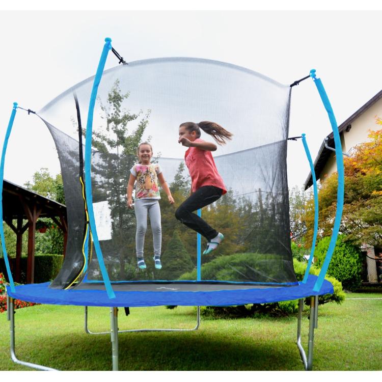 Trampolin LEGONI SPACE z zaščitno mrežo 305 cm, moder