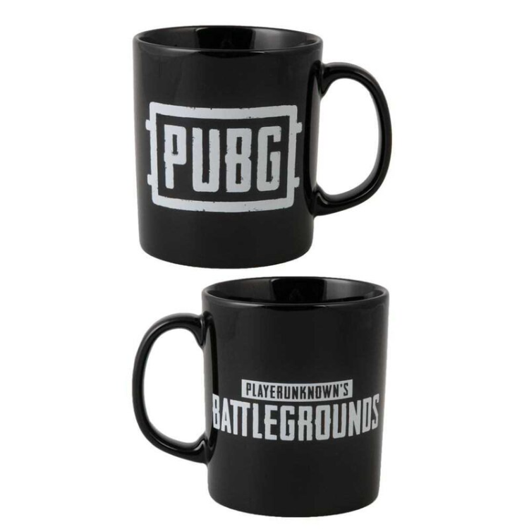 Skodelica Jinx PUBG, črna/bela
