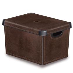 Deco box, Stockholm L, Leather, 25 l_1