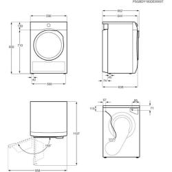 Sušilni stroj Electrolux EW8H258B, 8 kg, A++