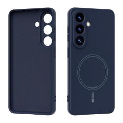 Temno moder TPU magnetni ovitek za Samsung Galaxy, trojna kamera, tanek dizajn, zadnji magnetni krog za polnjenje, CHA blagovna znamka.