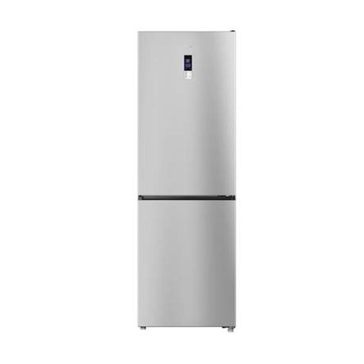 TCL kombinirani hladilnik RP312BLE0 Total No Frost v srebrni barvi z zamrzovalnikom spodaj, digitalnim zaslonom na vratih in elegantnim minimalističnim dizajnom