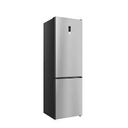 TCL kombinirani hladilnik RP312BLE0 Total No Frost v srebrni barvi z zamrzovalnikom spodaj, digitalnim zaslonom na vratih in sodobnim minimalističnim dizajnom