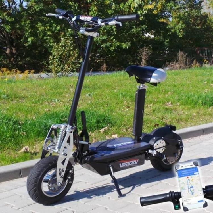 Električni skiro Viron s sedežem, 800 W, črna