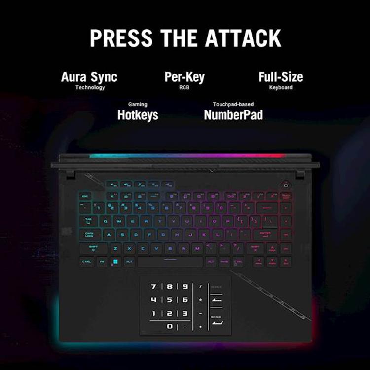 Prenosni računalnik Asus ROG Strix SCAR 16 G634JY-NM001X i9-13980HX / 32GB / 1+1TB / 16"QHD+ MiniLED / Win 11 Pro