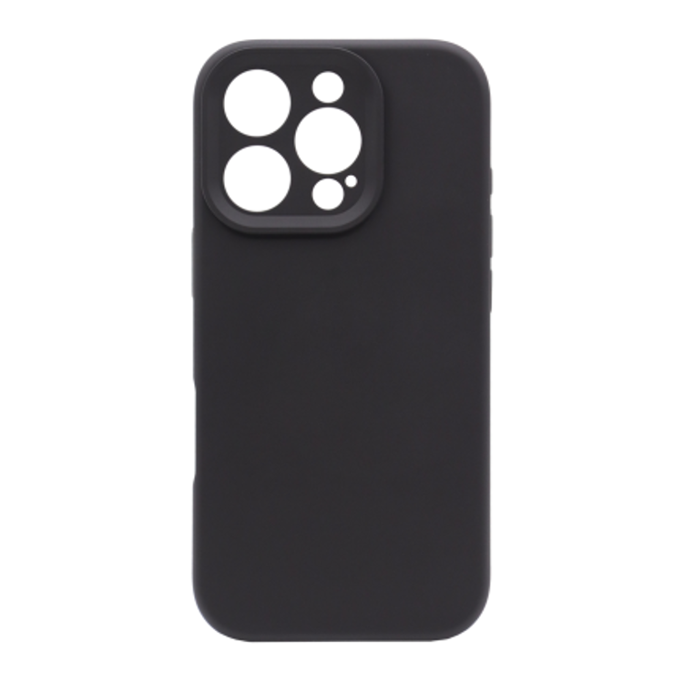 Silikonski ovitek za Apple iPhone 16 Pro, črn