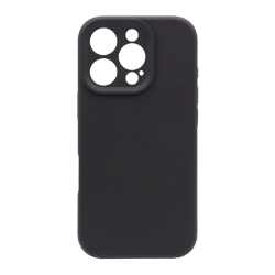 Silikonski ovitek za Apple iPhone 16 Pro, črn