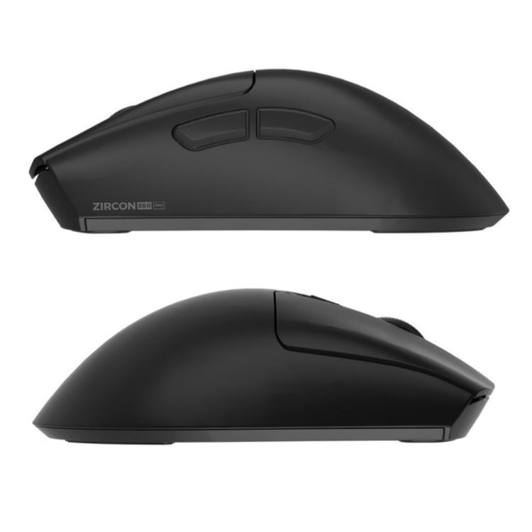 Genesis Zircon 880 Pro gaming miška, stranski pogled z dodatnima gumboma in ergonomskim ohišjem.