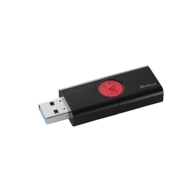 USB ključ Kingston DT106, 3.1/3.0, 64 GB, črno-rdeč
