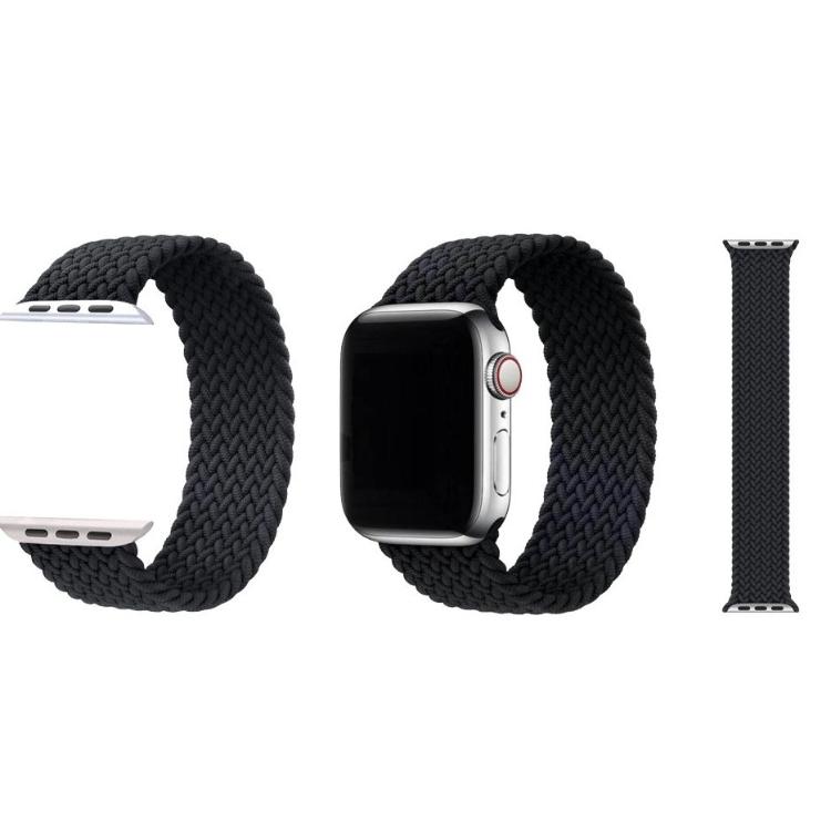 Najlonski pašček Chic (vel.S) za Apple Watch (38/40/41 mm), črn, dolžina 13,5 cm_1