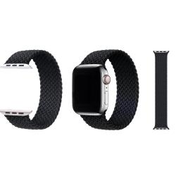Najlonski pašček Chic (vel.S) za Apple Watch (38/40/41 mm), črn, dolžina 13,5 cm_1