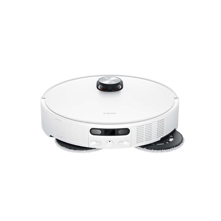 Xiaomi robotski sesalnik in pomivalec tal v beli barvi z LiDAR navigacijskim senzorjem, sprednjim