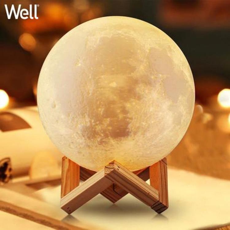 Namizna svetilka WELL 3D MOON LED s spreminjanjem 7 barv, na dotik_1