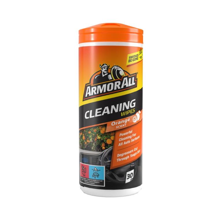 Večnamenski robčki za čiščenje z vonjem pomaranče Armor All Orange Wipes, 30 kos