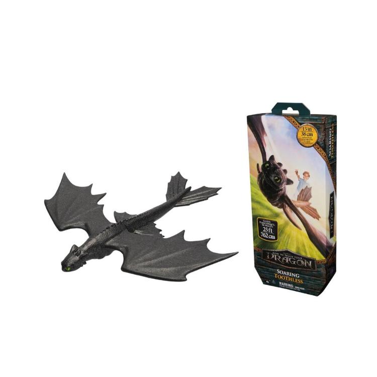 Figura letečega zmaja Zobek (Toothless) iz filma Kako izuriti svojega zmaja, razpon kril 38 cm, za otroke 4+.