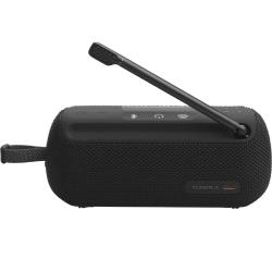 JBL prenosni zvočnik s hrbtno stranjo, vidna antena in oznaka Tuner 3