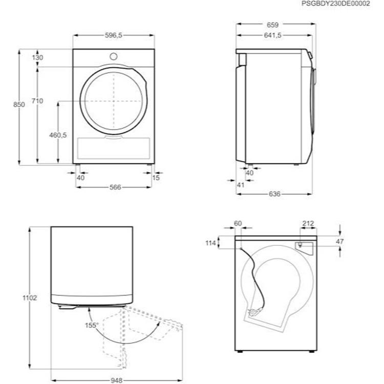 Sušilni stroj Electrolux EW6D295GE, 9 kg, A+++, GentleCare