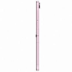 Izjemno tanek zložljiv pametni telefon v rožnati barvi združuje eleganten dizajn, kompaktne mere in napredno tehnologijo preklopnega zaslona.
