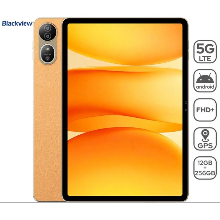 Blackview tablični računalnik s podporo 5G LTE, Android, GPS in pomnilnikom 12 GB + 256 GB.