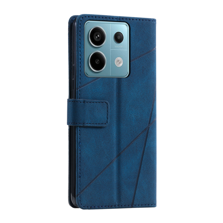 Preklopna torbica za Xiaomi Redmi Note 13 Pro, WLGO-Lines, modra
