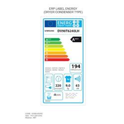 Sušilni stroj Samsung DV90T6240LH/S7, 9 kg, s toplotno črpalko_6