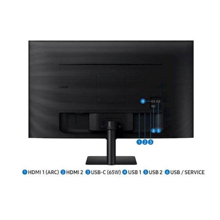 Samsung monitor S32AM700UR Smart M7, 32", VA, 16:9, 3840X2160, 2xHDMI, USB-C_1