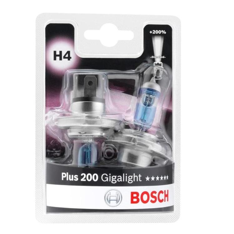 Žarnica Bosch H4 12V 55W Gigalight Plus 200, 2/1